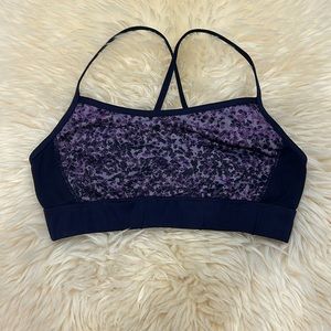 Champion Women’s Sports Bra with Delicate Straps in Light Purple/Purple Satin M